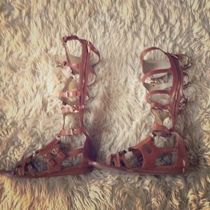 Michael Kors tan Gladiator Sandals